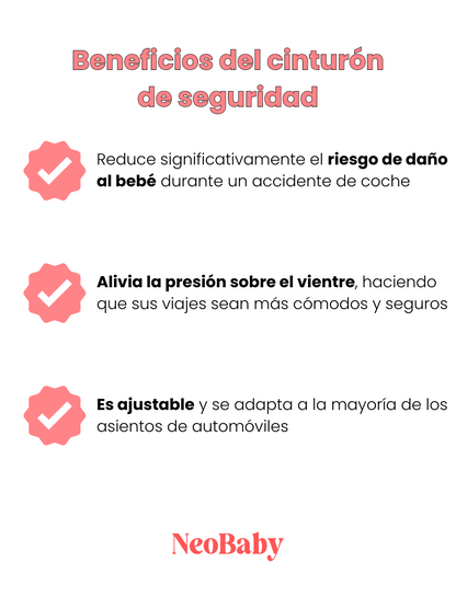 Cinturón seguridad para embarazada